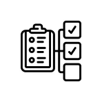 Checklist icon with checkboxes